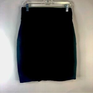 Banana Republic black pencil skirt band waist  back zip 4